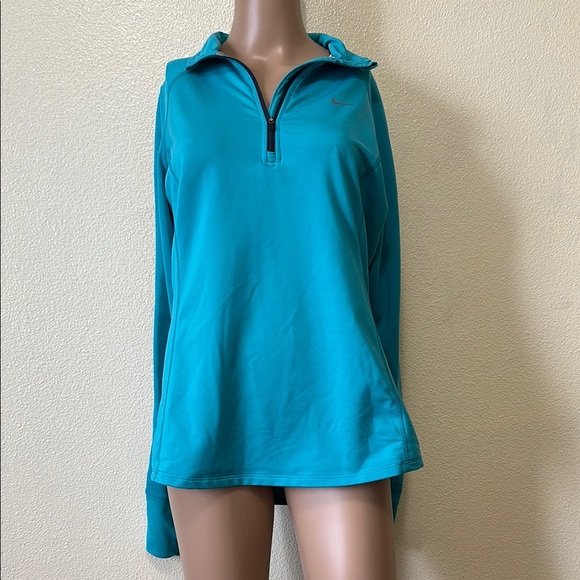 Nike Tops - Nike Blue Relaxed Fit Polo Sweatshirt